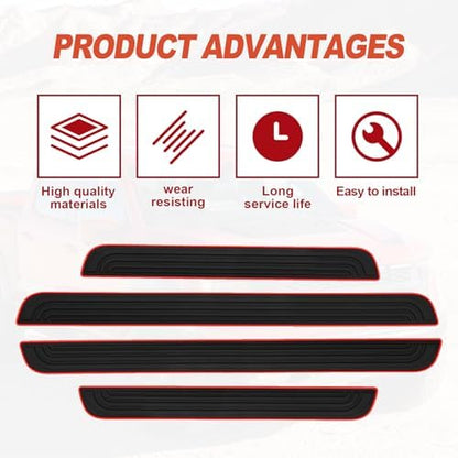4 Pieces Universal Car Door Sill Protectors Anti Scratch and Waterproof Door - Image 5