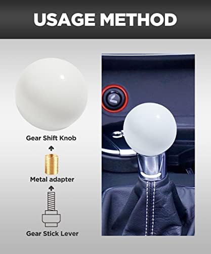 Shift Knob Manual Gear, Round Shift Knob Acrylic Gear Shift Knob, 4 5 6 Speed - Image 4