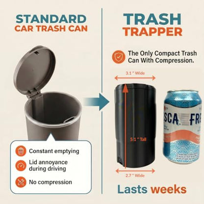 Trash Trapper Car Trash Can Cup Holder | Trash Can - Image 5
