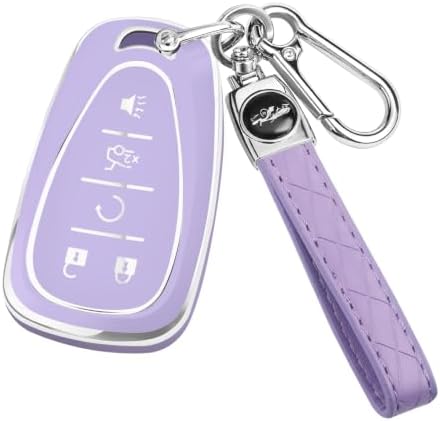 for Chevy Key Fob Cover, 5 Buttons TPU Key Cover by CARKEYCOVERforKERHXLE
