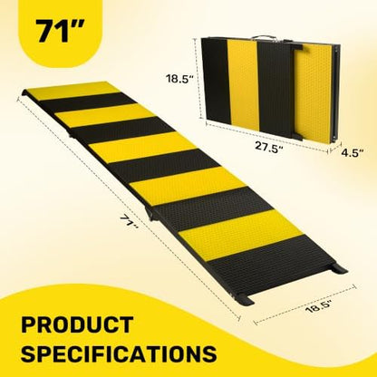 Heeyoo 71" Extra Long Dog Ramp for Car SUV Truck - Image 2