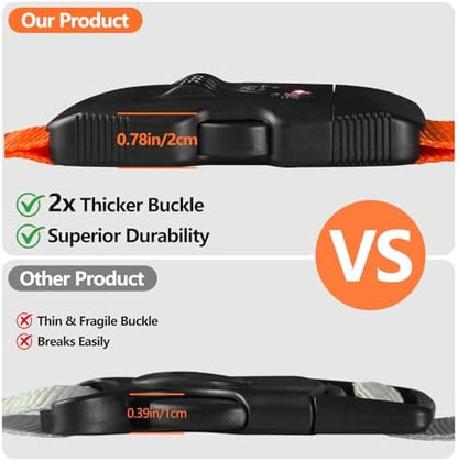 BILIONE Luggage Straps for Suitcases TSA Approved, Travel Belt - Image 3