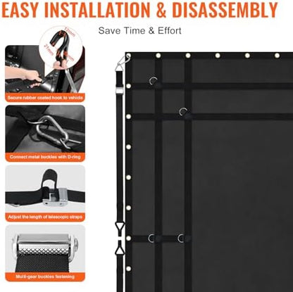 VEVOR Waterproof Cargo Net, 96 in x 81 in, Heavy Duty Truck Cargo Net- 700lbs - Image 5