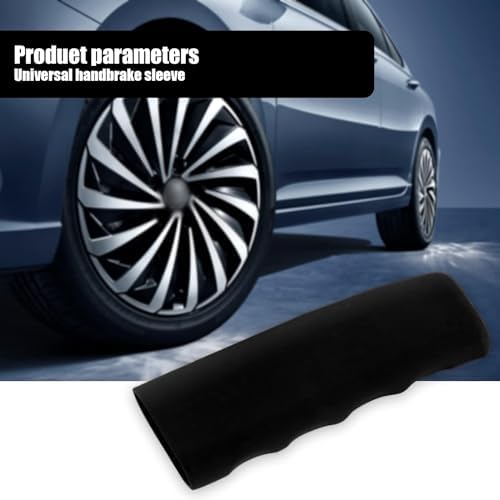 QODOLSI 1 PC Car Handbrake Handle Cover, 4.8" x 1.65" x 1.41" Silicone Wavy - Image 5