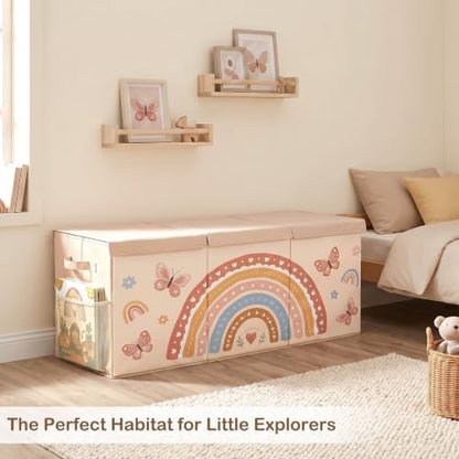 Toy Box with Adjustable Divider Large Toy Chest Storage - Image 6