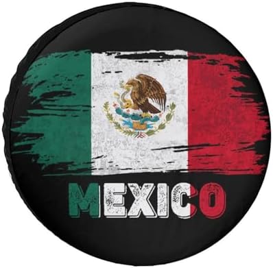 Mexico Flag Tire Covers, Dust-Proof Weatherproof Wheel Covers Wheel Tire by Unknown