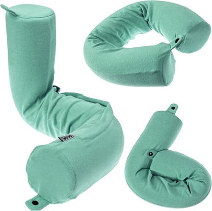 Dot&Dot Twist Memory Foam Travel Pillow, Bendable Neck Pillow by DotDot