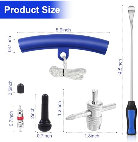 HTOMT 14.5" Tire Spoon Kit, Motorcycle Tire Changer Tire Removal Tool - Image 5