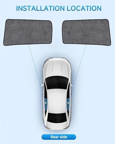 Car Window Shades for Jeep Cherokee, UV & Heat Blocker, Privacy Protection for - Image 2