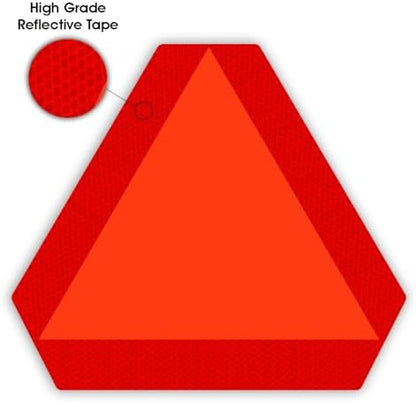 IGNIXIA Slow Moving Vehicle Sign, PVC Vinyl Decal Slow Moving Vehicle Triangle - Image 7