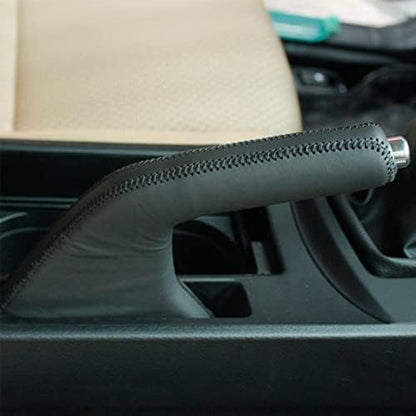 Autobro Mazda 3 2011-2013 Black Leather Handbrake Cover - Image 2