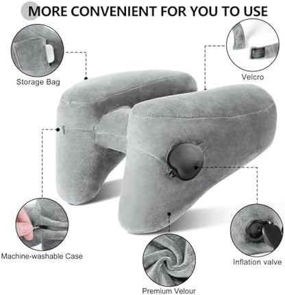 Sunany Travel Neck Pillow for Airplane Pillow Comfortably Supports Head - Image 3