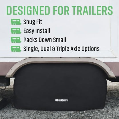 Dual-Axle RV Tire Covers for Trailers, Waterproof and UV Resistant, Thick - Image 4