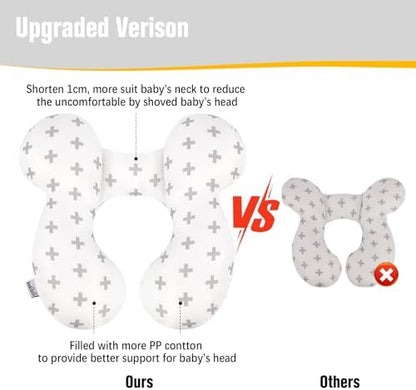 KAKIBLIN Baby Travel Pillow, Upgraded Baby Neck Pillows - Image 6