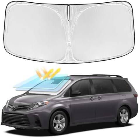 for Toyota Sienna 2011-2020 Windshield Sun Shade by ZOIBVCARSUNSHADE