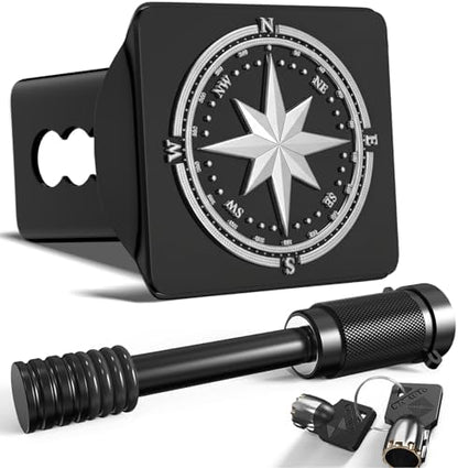 Compass Logo Hitch Cover for 2 Inch Receivers by TOEASYTY