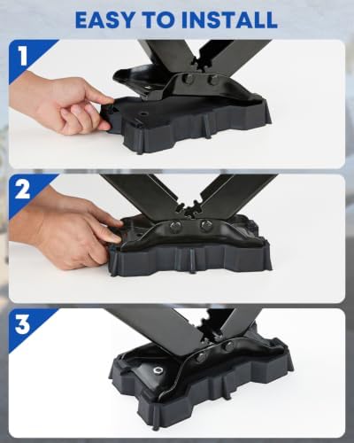 Kohree 2 Pack RV Stabilizer Jack Pads Fits Foot Base 8.75"-9.5" x 5.5" - Image 5
