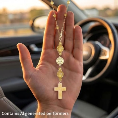 Crystal Hanging Car Charm, Stone Style Car Decor - Image 6