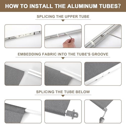 AOSKY Cordless Patio Roll Up Blinds - Image 6
