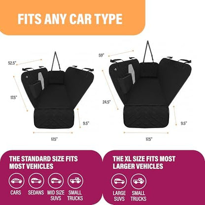 Active Pets Dog Car Seat Cover for Back Seat, Waterproof Pet Protection Hammock - Image 5
