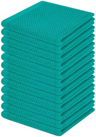 Homaxy 100% Cotton Waffle Weave Kitchen Dish Cloths 12-Pack by Homaxy