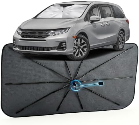 Car Windshield Sun Shade for Honda Odyssey 2018-2026, Foldable Car Sunshade by MakeLifeBetter
