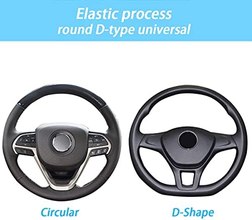 Moly Magnolia 15 Inch Steering Wheel Cover, Microfiber Ice Silk - Image 5