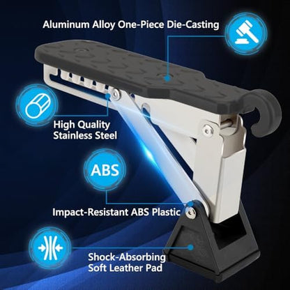 Adjustable Car Door Step, Aluminum Alloy Sturdy Foot Stand, 7 Angle Design - Image 2