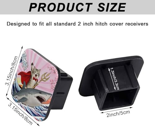 2" Trailer Hitch Cover Rubber Receiver Tube Cap Trailer Hitch Covers - Image 2