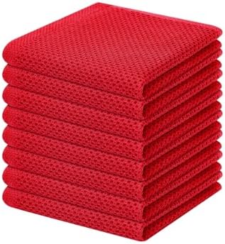 Homaxy 100% Cotton Waffle Weave Kitchen Dish Cloths 8-Pack by Homaxy