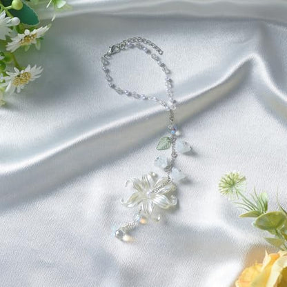 Lily of the Valley Leaf Car Charm White Summer Waterlily - Image 5