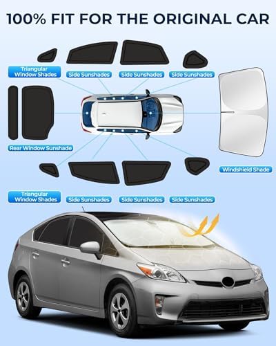 for Toyota Prius 2010-2015 Car Window Shades - Image 6