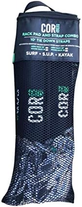 COR Surf Aero Roof Rack Pads, No-Scratch Tie Down Straps, 28in Narrow 15ft - Image 6
