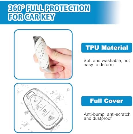 Rislobx Key Fob Cover Fit for Chevy Key, Car Key Case Protector for Volt Bolt - Image 5