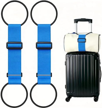 2Pack Adjustable Luggage Straps by VBWEOIJewelry