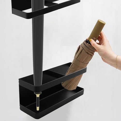 Bitray Umbrella Stand Holder Metal Wall Mounted Umbrella Stand - Image 3