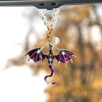Bling Dragon Car Rear View Mirror Charm by Unknown