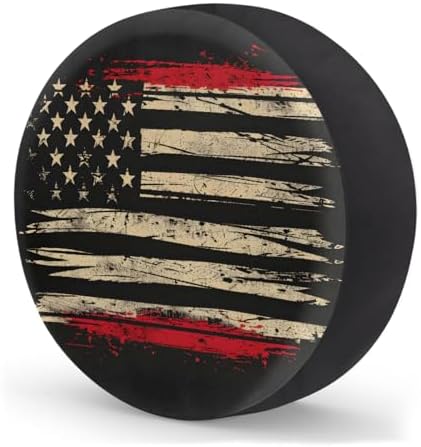 Flag Spare Tire Cover 14in Spare Wheel Covers Tire Storage Cover - Image 2