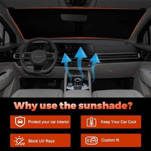 Foldable Front Windshield Sunshade fit - Image 5
