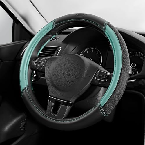 Skechers Air-Cooled Steering Wheel Cover, Air Cool Mesh Leather Car Steering by Unknown