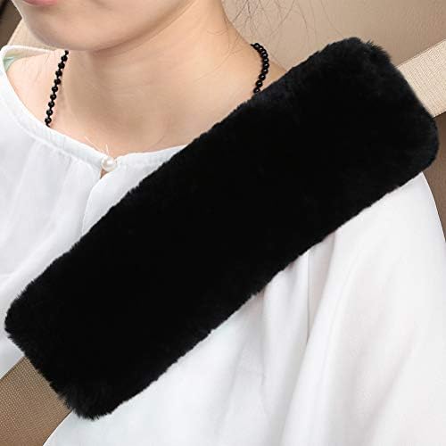 OGLAND 2 Pack Sheepskin Car Seat Belt Cover Pads | Wool Seatbelt Cushions - Image 2