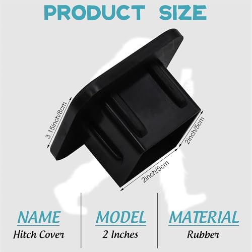 Hitch Cover Fits for 2 Inch Hitch Sasquatch Walk While Holding a Phone Towing - Image 2