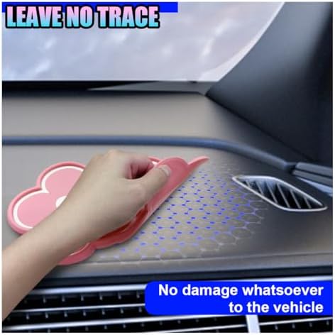 Car Dashboard Non Slip Mat, 10.23'' x 5.90'' PVC Washable Reusable Car Sticky - Image 4