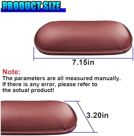 Craedli 2PCS Car Door Armrest Pads, Leather Memory Foam Knee Cushion Pad - Image 2