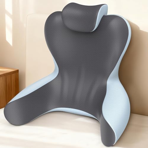 22" XL Reading Pillow Sitting in Bed, Back Support & Armrests by HAMYODO