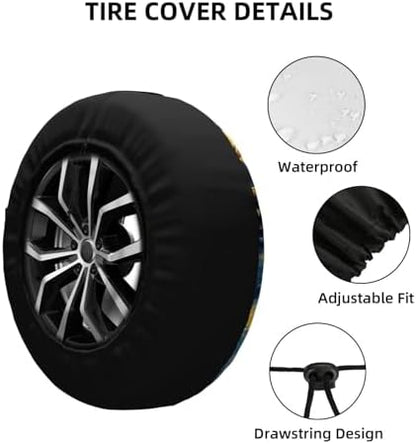 Cat Spare Tire Cover Waterproof Wheel Cover 16 Inch Universal Fit - Image 5