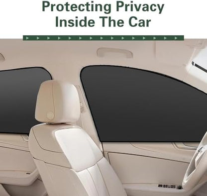 4PCS Car Side Window Sun Shades, Magnetic Foldable Car Front and Rear Side - Image 5