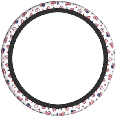 4th of July American Flag Steering Wheel Covers Universal 15 Inch Non Slip - Image 6