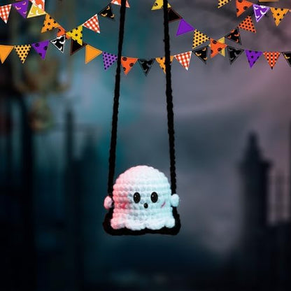 Fanfanwin Halloween Crochet Car Ornament - Image 2