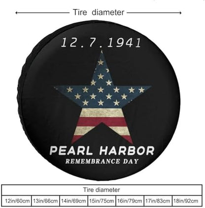 Pearl Harbor Remembrance Day Tire Covers, Dust-Proof Weatherproof Wheel Covers - Image 3